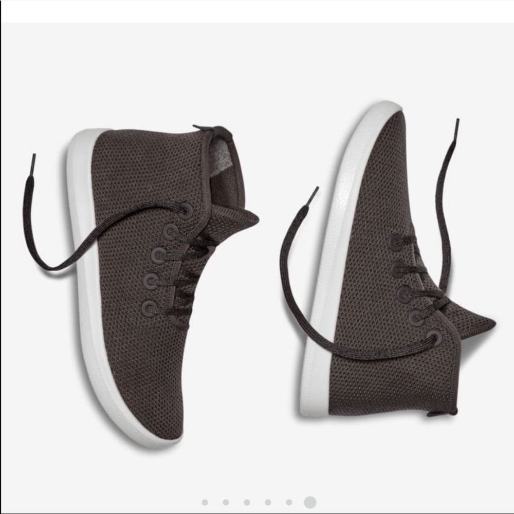 Allbirds Women’s Tree Topper Dark Gray High Top Wool Running Shoe Women’s Size 8